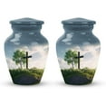 thumbnail image 2 of Christ Cross Urn, Memorial Urn for Human Ashes, Decorative Keepsake Urn, Personalized Funeral Urn, Majestic Tribute Urn, for Male and Female, 2 of 2