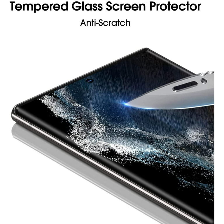 Arrivly Tempered Glass Screen Protector for Samsung Galaxy S22 Ultra