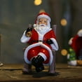 thumbnail image 3 of Mecedora Santa Claus Muñeca Sacudiendo la cabeza Mano Caderas Juguete para niños Navidad Baby Shower Navidad año de nuevo Oficina en hogar Adorno yotijar Figurina de Santa Claus, 3 of 9
