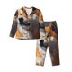 thumbnail image 1 of Fotbe Regal Shiba Inu Conjunto de Pijama de Manga Larga para Mujer con Estampado, Ropa de Dormir de 2 Piezas, Conjunto de Casa Suave y Cómodo con Bolsillos-X-Large, 1 of 7