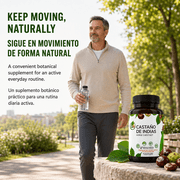Castaño De Indias (Horse Chestnut Capsules) – 1500 mg per Serving, 90 Veggie Caps, 100% Natural, Premium Dietary Supplement, Made in USA – Supports Circulatory & Vein Health