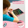 thumbnail image 4 of Juguetes para niños de 3 a 5 años, tableta de escritura LCD de 10 pulgadas, tablero de dibujo a color para niños, juguetes para niños pequeños, juguetes educativos de cumpleaños, suministros escolares, 4 of 5