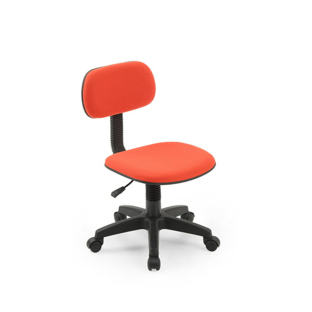 Hodedah Armless, Adjustable, Swiveling Kids Desk Chair, Red - Walmart