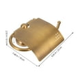 thumbnail image 2 of KHBUAB 1Pack Vintage Shelf Bath Tissue Holder Golden Carved Design European Style 9.1x7.5x2.6in, 2 of 8