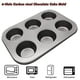 thumbnail image 1 of Fiudx Molde para Tartas de Acero Al Carbono, Diseño de Media Forma, Resistente Al Calor, Herramienta Versátil para Hornear, Apto para Horno, Microondas y Lavavajillas, Ideal para Cupcakes, Muffins y, 1 of 6