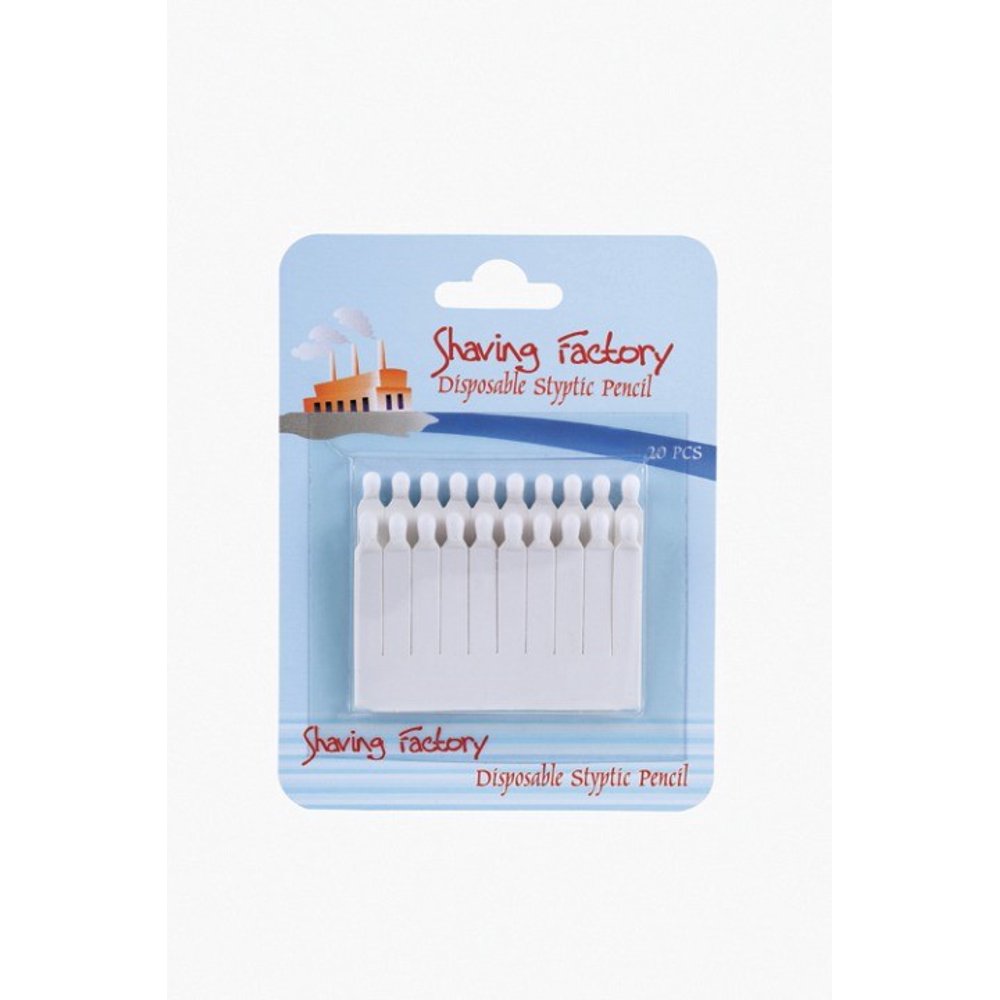 Shaving Factory Disposable Styptic Pencil, 20 Ct