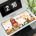 thumbnail image 3 of Happy Thanksgiving Bloodhound with Turkey Pumpkins Autumn Vibes Desk Mat Full Keyboard Mouse Pad Dog Lover Large Mousepad - 12018, 3 of 5