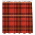 thumbnail image 3 of Ambesonne Plaid Shower Curtain, European Cultural Pattern, 69"Wx84"L, Multicolor, 3 of 3