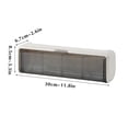thumbnail image 4 of Tuvgenk Wall Mounted Seasoning Storage Set Transparent 12x3x3 inch No Drill Kitchen Spice Organizer Multi-Compartment Labeled Plastic Silver for Salt, 4 of 5