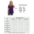 thumbnail image 5 of VERABENDI Women's Plus Size Tops Summer Short Sleeve Lady Tunic Shirts Lace Splicing Blouses,M-4XL, 5 of 6