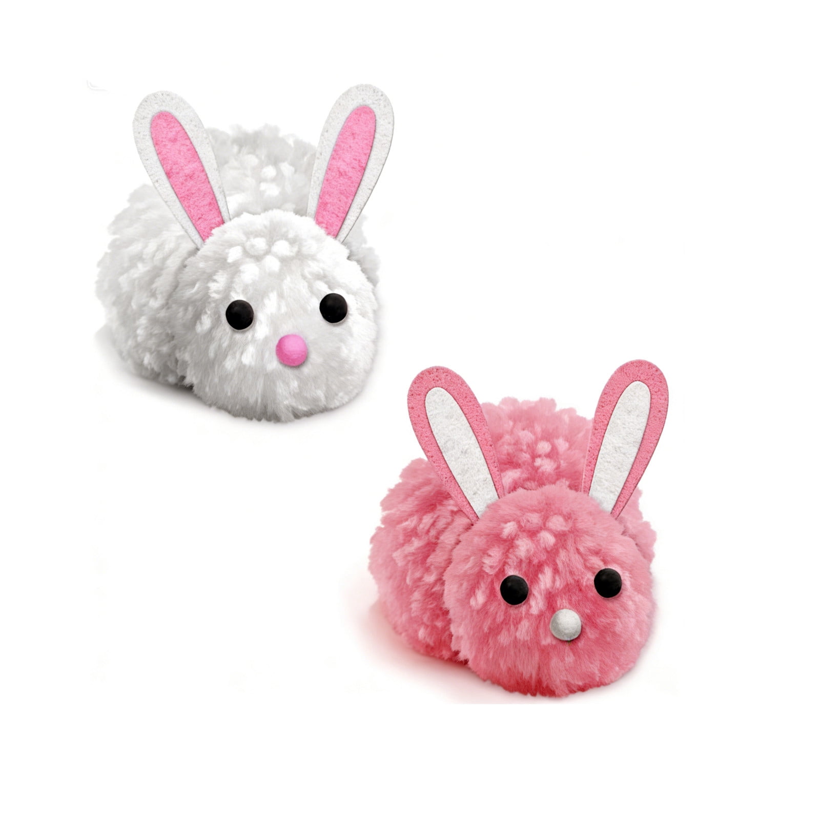 Easter Basket Stuffers, Handmade Build a Bunny Craft Kit, 2 Pack Easter DIY Art Set for Kids, Spring Easter Crafts for Classroom Party Activities, Gift for Boys Girls