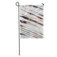 thumbnail image 1 of JSDART Brun Noir Aquarelle Diagonale Rayures Blanches Subtil Abstrait Gris Motif Encre Jardin Drapeau Décoratif Maison Bannière 28x40 Pouces, 1 of 2