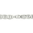 thumbnail image 4 of 925 Sterling Silver 12.3mm Semi-Solid Flat Anchor Chain 20 Inch, 4 of 7