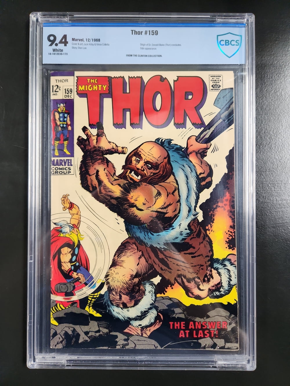 Thor #159 - CBCS 9.4 Comic Book - Walmart.com