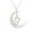 A, variant on Jewelry VerPetridure Hollow Spiral Moon Luminous Pendant Whirlwind Luminous Bead Necklace