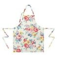thumbnail image 2 of Pioneer Flower Floral Print Pattern Apron-Garden Aprons for Women with Pockets-Cotton Linen Waterproof Kitchen Cooking Gardening Aprons Adjustable for Kitchen,Cooking,BBQ and Salon 33x27 Inch, 2 of 7