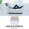 thumbnail image 5 of Bed Risers Furniture Risers Add 2 Inch Height, Solid Steel Support 10000 Pounds, Table Riser, Chair or Sofa Riser, Set of 4 Furniture Riser（black）, 5 of 5