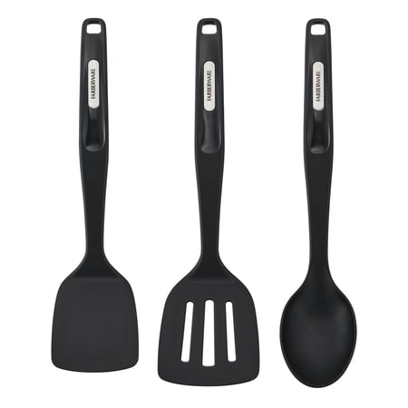 Farberware Professional Nylon Cooking Utensils Set of 3, Turners and Basting Spoon