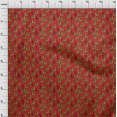 thumbnail image 4 of oneOone Cotton Flex Red Fabric Kalamkari Craft Projects Decor Fabric Printed By The Yard 40 Inch Wide, 4 of 5