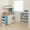 thumbnail image 3 of Librería Furinno Luder de 4 niveles, azul claro/blanco, 3 of 6