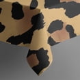 thumbnail image 5 of Leopard Print Square Tablecloth 52x52in(132x132cm) – Waterproof Polyester Printed Table Cover, Wrinkle Resistant & Washable for Kitchen Dining Picnic Party Decor, 5 of 6