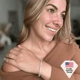 thumbnail image 6 of Cate & Chloe Katelynn 18k Yellow Gold Plated Tennis Bracelet with Simulated Diamond Crystals for Women, 6 of 9