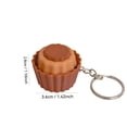 thumbnail image 1 of Llavero antiestrés con forma de postre, juguete con clic, forma de pastel de chocolate, llavero con clic para aliviar el estrés, juguete sensorial portátil para la ansiedad, TDAH, concentración,, 1 of 5
