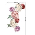 thumbnail image 4 of Dvkptbk Stickers Peony Flower Pattern DIY Wall Decoration Decal Self-Adhesive PVC Sticker Mural Home Decor on Clearance, 4 of 7
