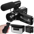 thumbnail image 1 of Cámara de Vídeo Digital Compacta Con Pantalla Táctil Y Micrófono Incorporado. Grabación de Alta Definición Para Vlogs E Inspección de Vídeo. Cámara de Viaje Portátil Y Ligera Para Adultos.(A), 1 of 9