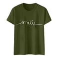 thumbnail image 4 of T Shirts for Women Graphic Tee Clothes Summer Short Sleeve Top Long Sleeve Summer Shirt Plain Tees for Women Long Sleeve Tops for Women 100 Polyester Shirts Women Plain Loose T Shirts for Women, 4 of 4