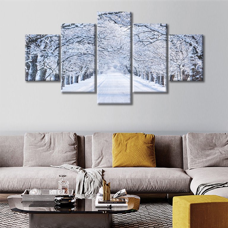 TISHIRON 5PCS Framed Canvas Wall Art Set,60