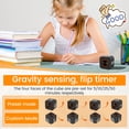 thumbnail image 5 of Pomodoro Timer Cube Visual Productivity Flip Timer for Kids Classroom Desk 5/10/25/50min& Custom Countdown Silent&Sound Mode Digital Cube for ADHD Study Work School Game Kitchen, 5 of 12