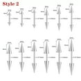 thumbnail image 2 of QQTDFG 16G 18G Stainless Steel Stud Earring Spike Helix Tragus Barbell Piercing Jewelry-Style 2-1mmx10mm-4x8mm, 2 of 2