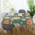 thumbnail image 6 of SKYSONIC Thanksgiving Pumpkin Tablecloth Waterproof Washable Polyester Square Table Cover Durable Tablecloth for Kitchen Dining Table Party Decor (60 X 90 Inch), 6 of 7