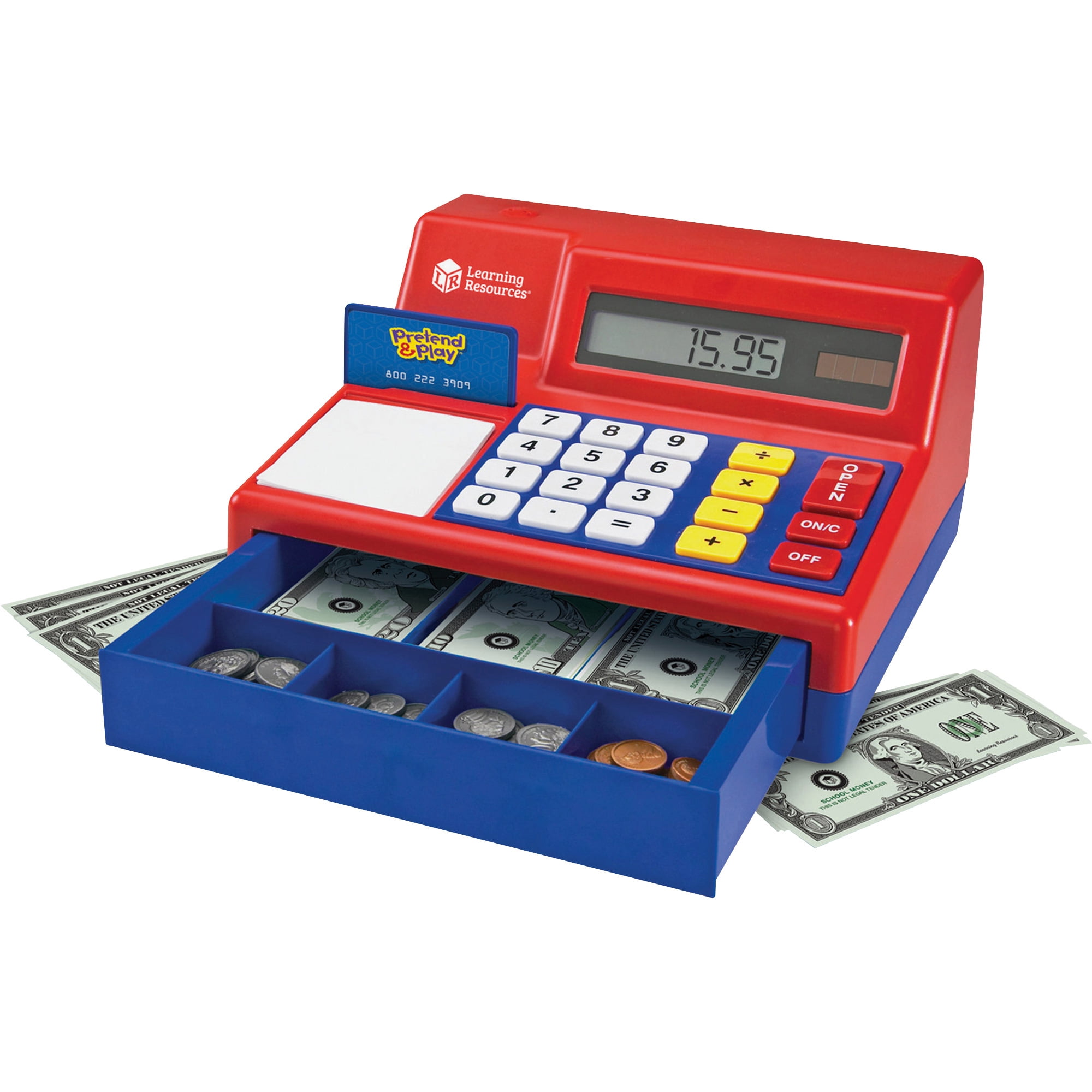 learning resources pretend and play calculator cash register