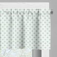 thumbnail image 5 of Ambesonne Green Valance & Curtain, Pastel Polka Dots, 55"x36", Mint Green White, 5 of 6