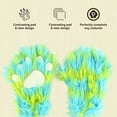 thumbnail image 4 of LazyOne Animal Paw Mittens for Adults and Kids, Costumes (Green Monster, Large), 4 of 5