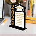 thumbnail image 1 of Centro de mesa de graduación 2024 decoración de mesa independiente de madera para felicitaciones de graduación, 1 of 7
