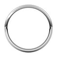 thumbnail image 2 of 10k White Gold Half Round 2mm Half Round Band Size 8.5 Ring for Women and Men - 1.7 Grams, 2 of 2