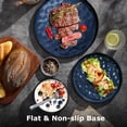 thumbnail image 6 of Onader Dinnerware Set for 6, 18-Piece Plates and Bowls, Stoneware Dishes Sets for Home Restaurant, Microwave and Dishwasher, Starry Blue, 6 of 7