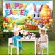 thumbnail image 4 of Pintura de fondo de Pascua con diseños de huevos y conejitos, ideal para fiestas o como accesorio fotográfico para celebraciones de Pascua en interiores y exteriores. Decoración del hogar, decoración, 4 of 5