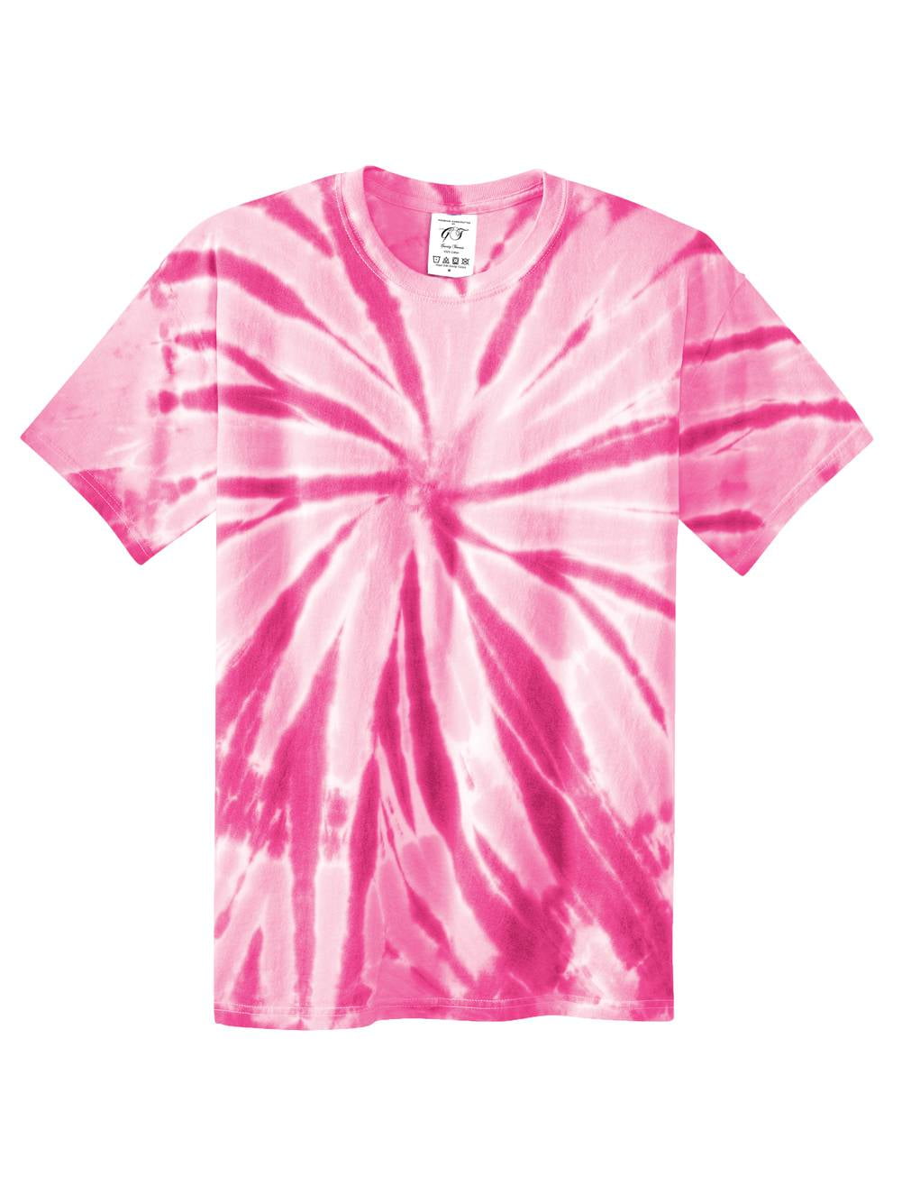 Pink crumble tie dye t-shirt men's size small