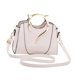 thumbnail image 5 of Bolso de hombro moderno para mujer, de diseñador, de piel sintética, bandolera grande para uso diario. Blanco, 5 of 9