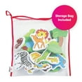 thumbnail image 4 of Edushape Magic Creations, Jungle Fun- Stick-On Removable Stickers Baby Bath Foam Toys for Toddlers 1-3, 4 of 6