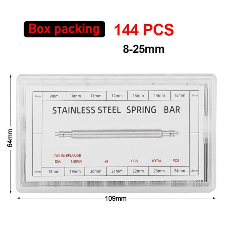 Stainless Steel Watch Band Strap Spring Bars Link Pins Repair Tool