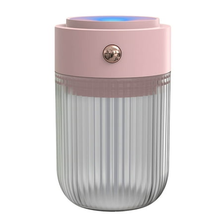

Humidifiers For Bedroom Portable Mini Humidifie Small Cool Mist Humidifier With Night Light USB Personal Desktop Humidifiers For Baby Bedroom Travel Office 2 Spray Modes Ultra Quiet