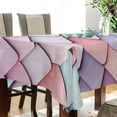 thumbnail image 5 of Yayeee Tablecloths 60" x 90" Rectangle Wrinkle Resistant Party Table Cover, Pink Art Pattern, 5 of 8