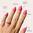 thumbnail image 3 of Glamnetic Press-On Nails – Flamingo Pink | Classic Pink Almond Nails, " Salon Quality" , 30 Count, 3 of 6