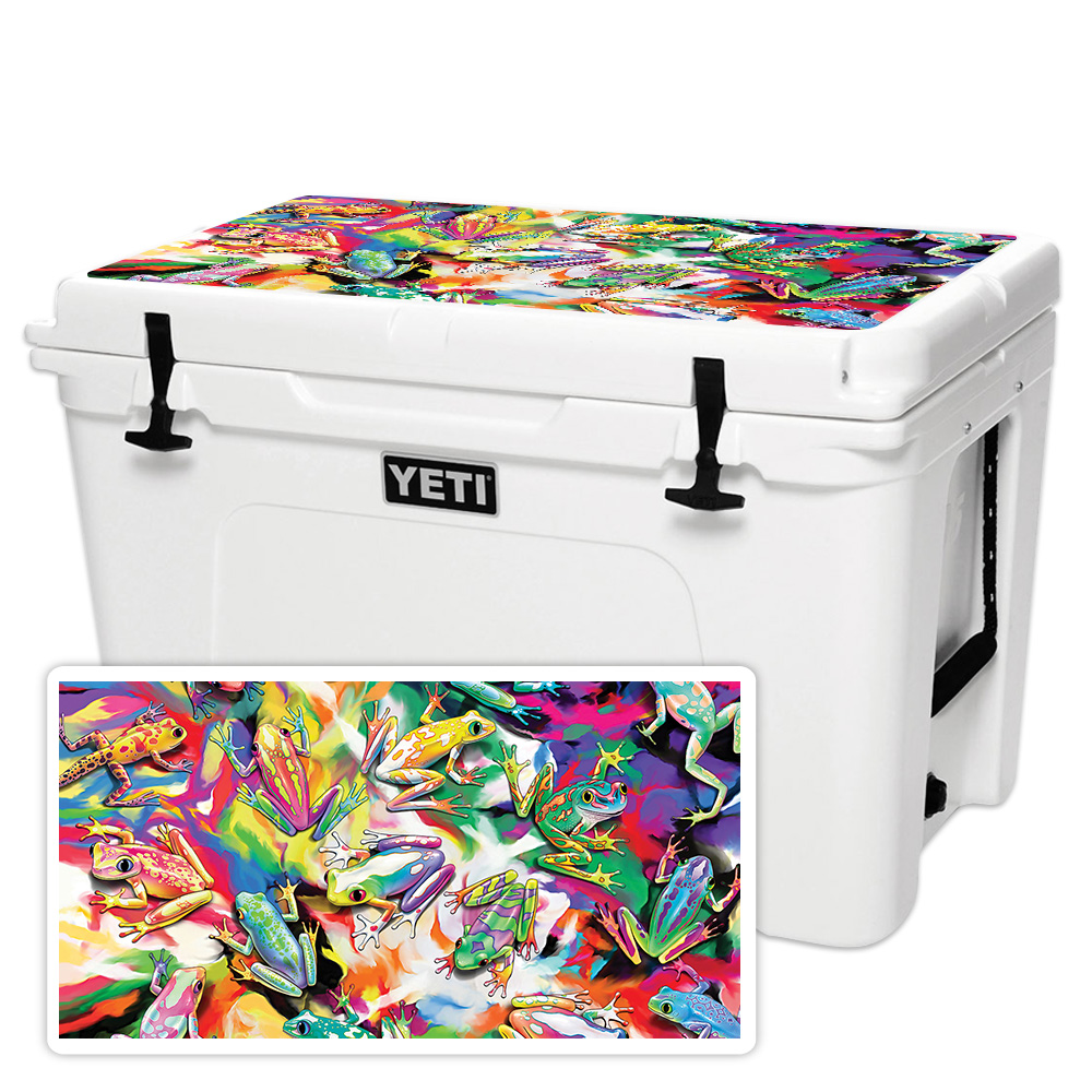 Skin For YETI 105 qt Cooler Lid Colorful Collection