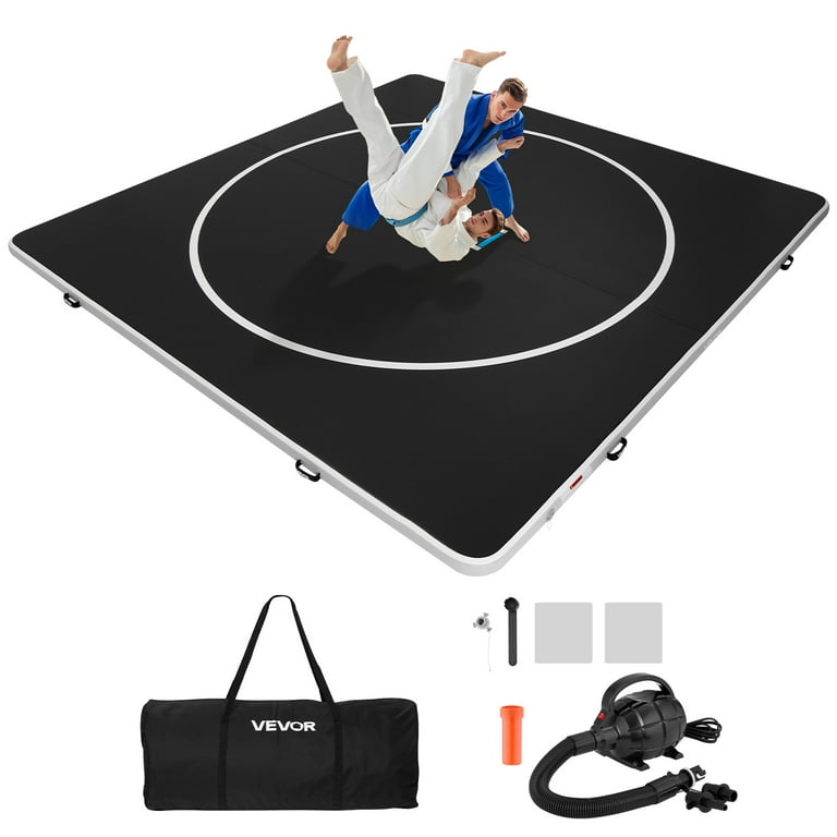 VEVOR 13x13 ft Wrestling Mat Inflatable, Martial Arts Thick Mat